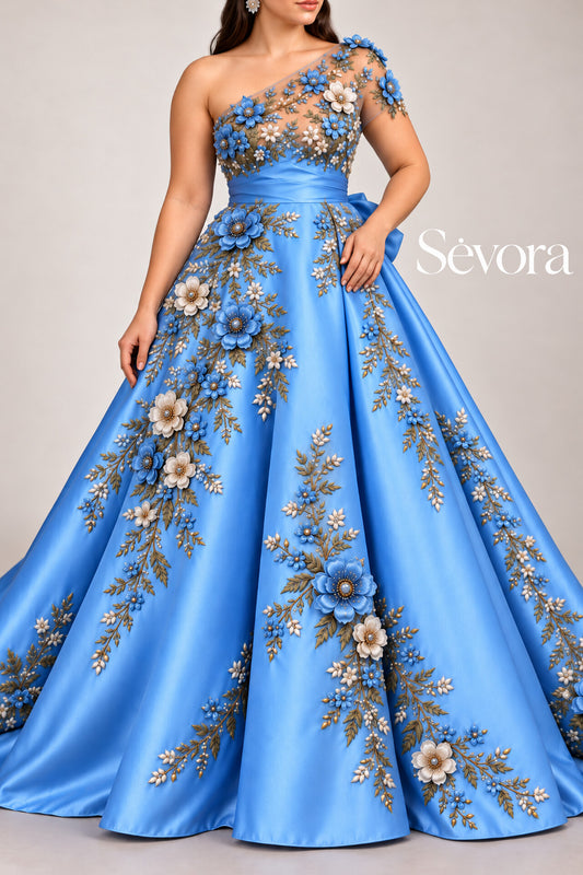 Vestido Largo Bordado 610